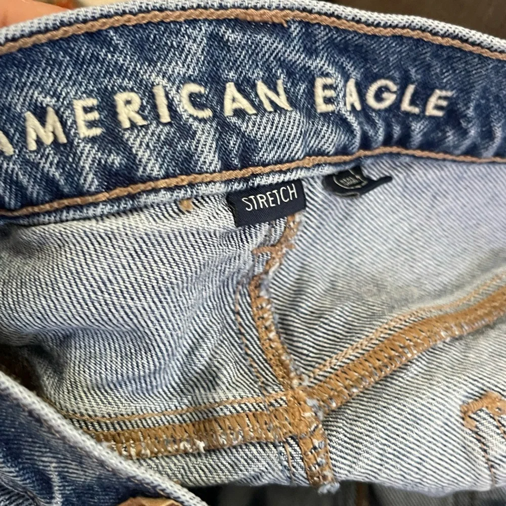 American Eagle Distressed super High-Rise Women's ankle straight Jeans 18 - Picture 8 of 9